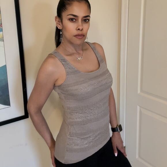 Express Tank Top Tan color size XS - Picture 2 of 9